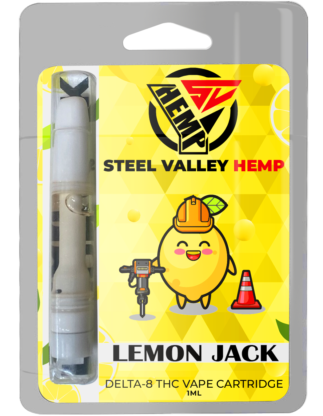 Steel Valley Hemp Delta 8 THC Vape Cartridge Sativa - Lemon Jack