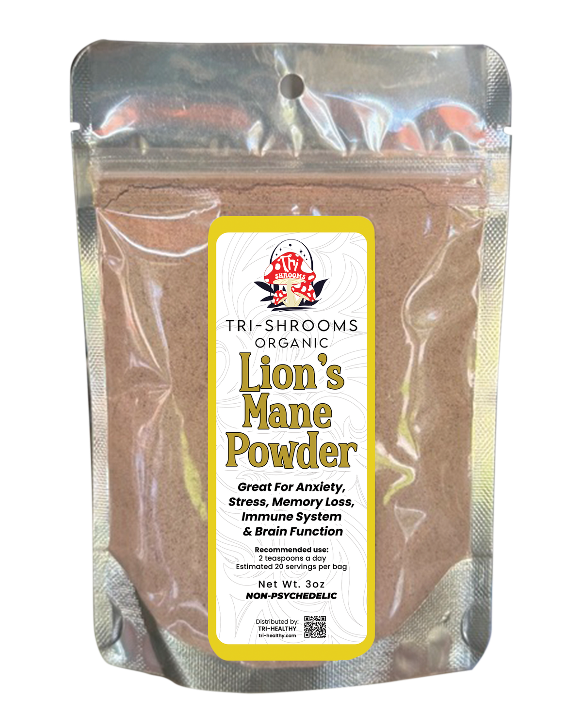 Tri-Shrooms Powder - Lion’s Mane