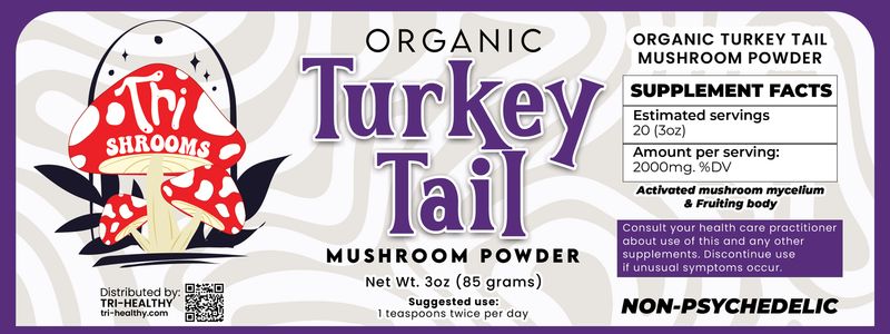 Tri-Shrooms Powder - Turkey Tail Mushroom