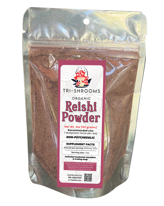 Tri-Shrooms Powder - Organic Reishi