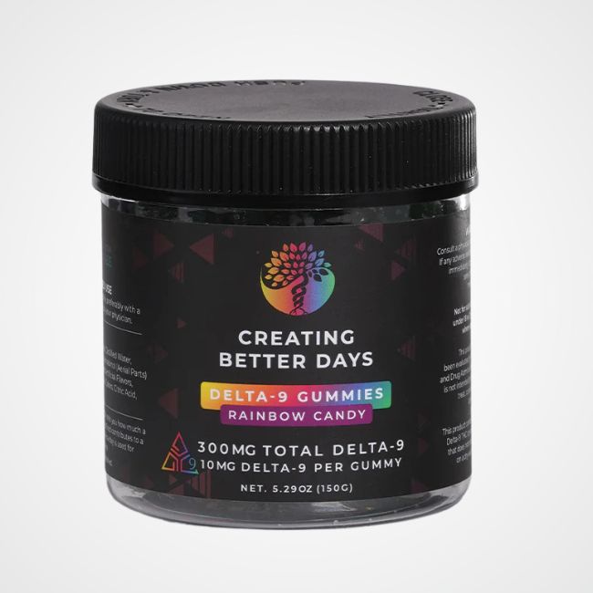 CBDays Delta 9 THC Gummies Rainbow Candy Edibles