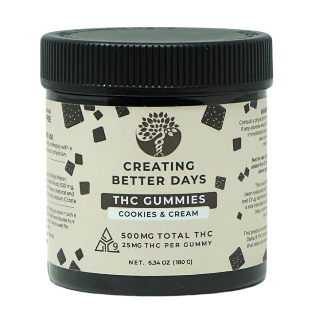 CBDays Delta 9 THC Gummies Cookies and Cream