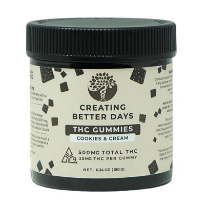 CBDays Delta 9 THC Gummies Cookies and Cream