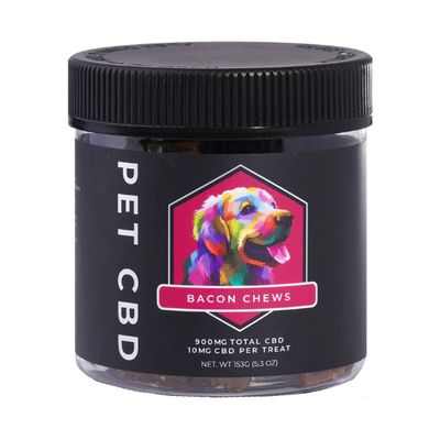 CBDays Pet CBD Chews 900mg Bacon Flavored Jar