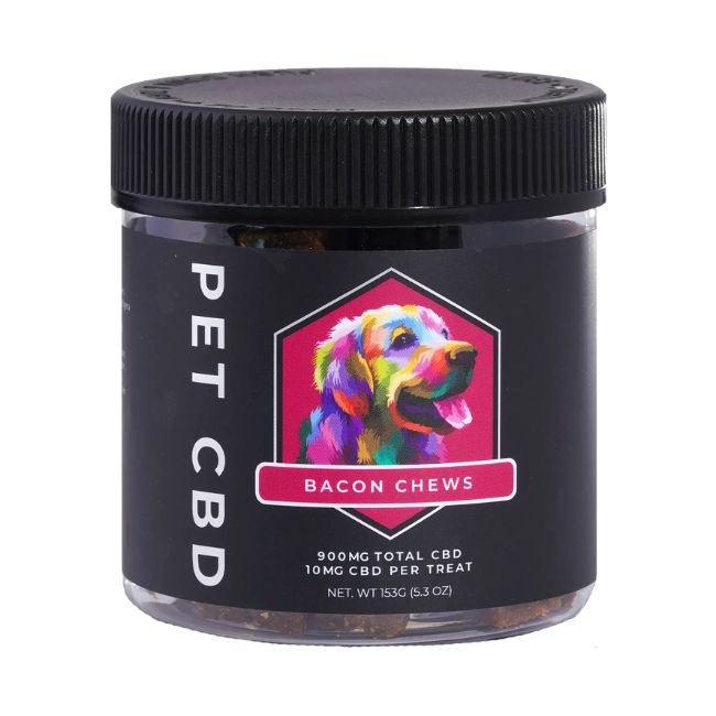 CBDays Pet CBD Chews 900mg Bacon Flavored Jar