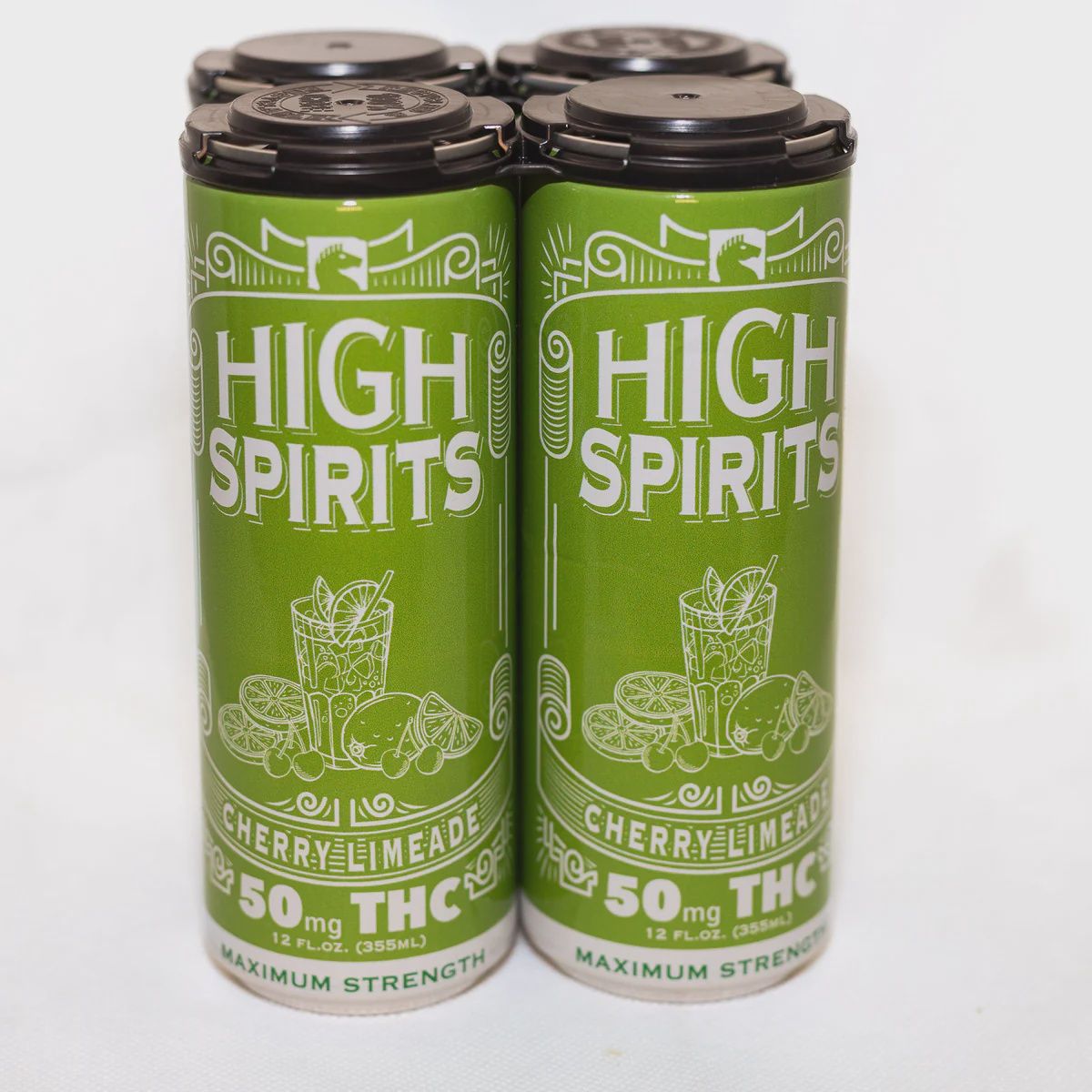 High Spirits Delta 9 THC Cherry Limeade Drink 50mg