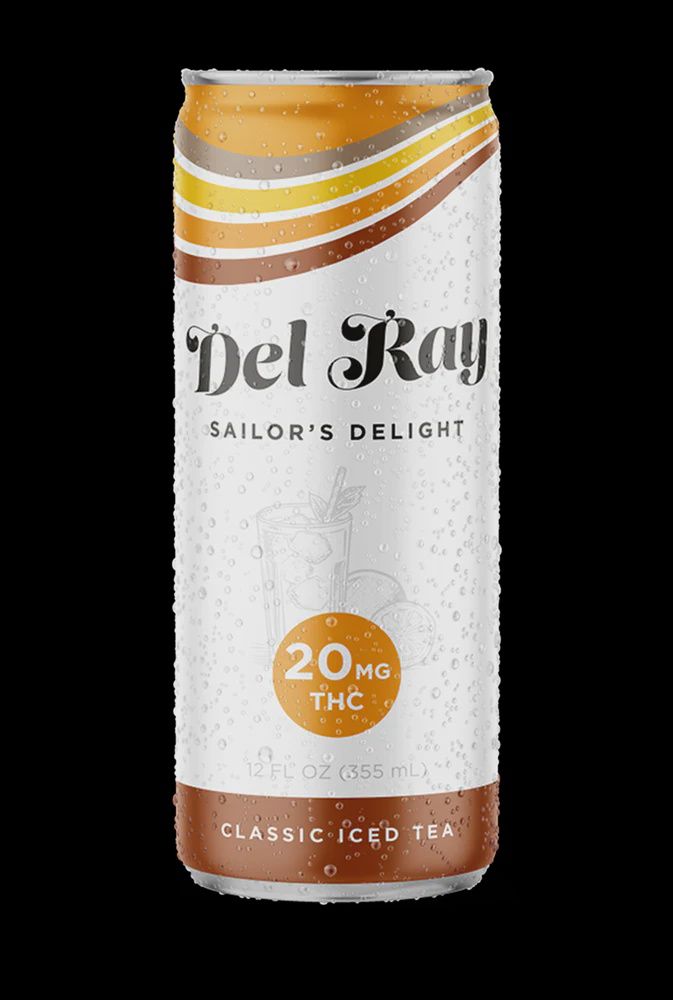 Del Ray Sailor’s Delight Delta-9 THC Iced Tea Beverage 20 mg