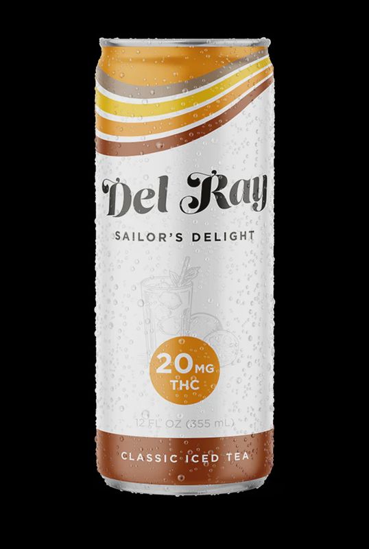 Del Ray Sailor’s Delight Delta-9 THC Iced Tea Beverage 20 mg