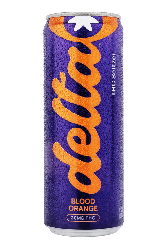 Drink Delta Indica Cannabis Water Blood Orange Beverage 20mg Delta 9 THC