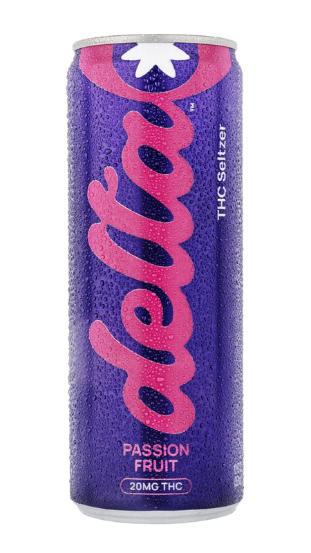 Drink Delta Sativa Cannabis Water Passion Fruit Beverage 20mg Delta 9 THC