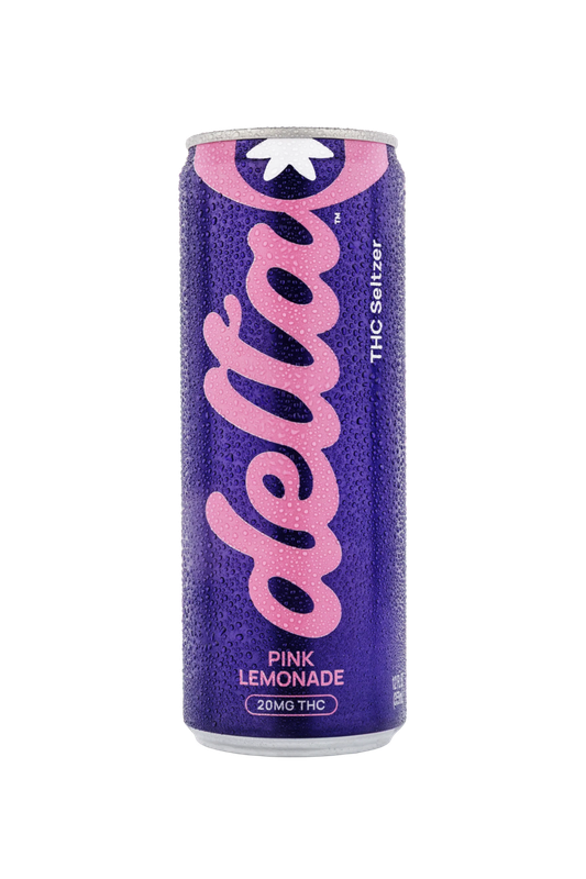 Drink Delta Hybrid Pink Lemonade Cannabis Water 20mg THC
