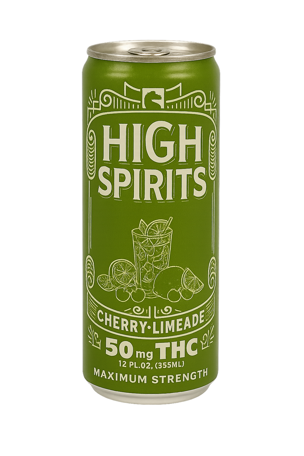 High Spirits Delta 9 THC Cherry Limeade Drink 50mg