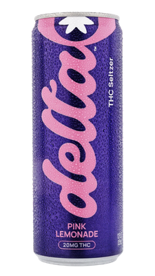 Drink Delta Hybrid Pink Lemonade Cannabis Water 20mg THC