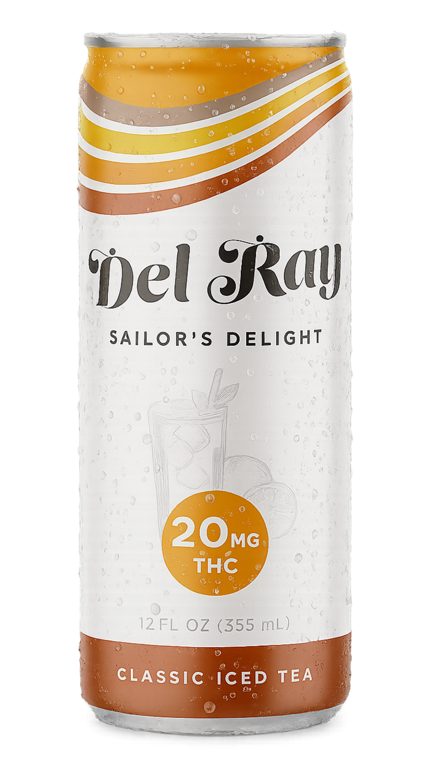 Del Ray Sailor’s Delight Delta-9 THC Iced Tea Beverage 20 mg