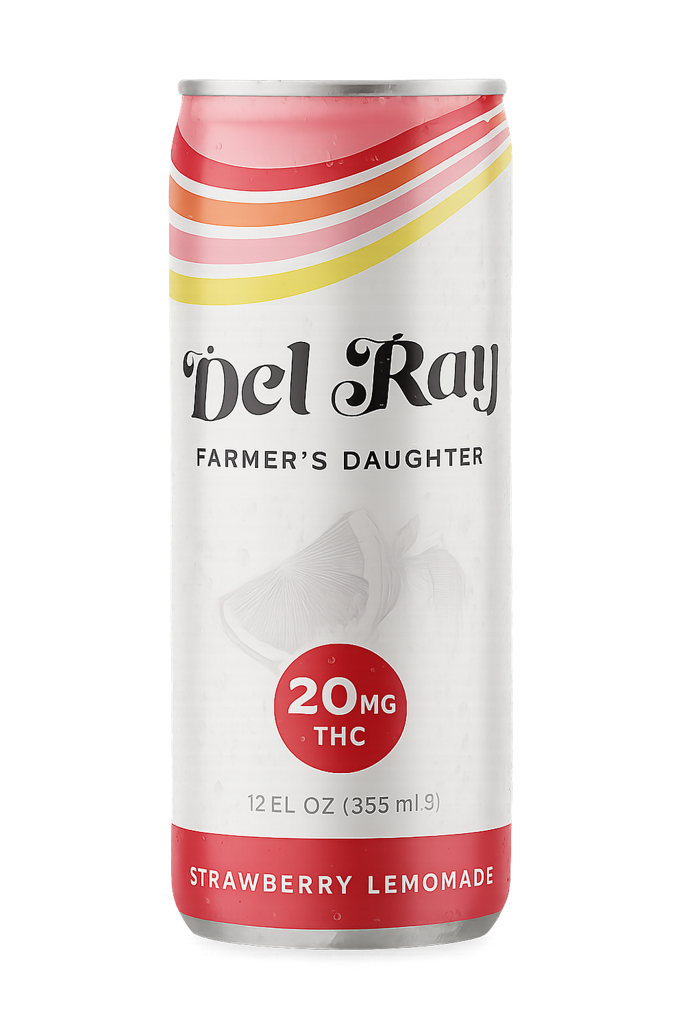 Del Ray Farmer’s Daughter Delta-9 THC Beverage Strawberry Lemonade 20 mg (60 Cal)