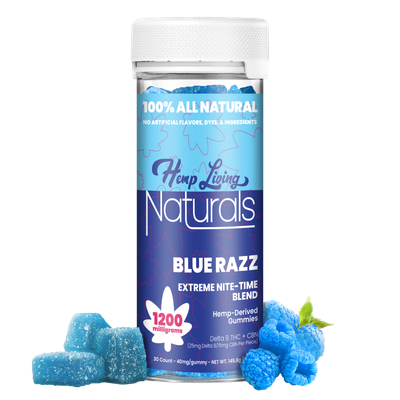 Hemp Living Naturals – D8 25mg + CBN 15mg Gummies