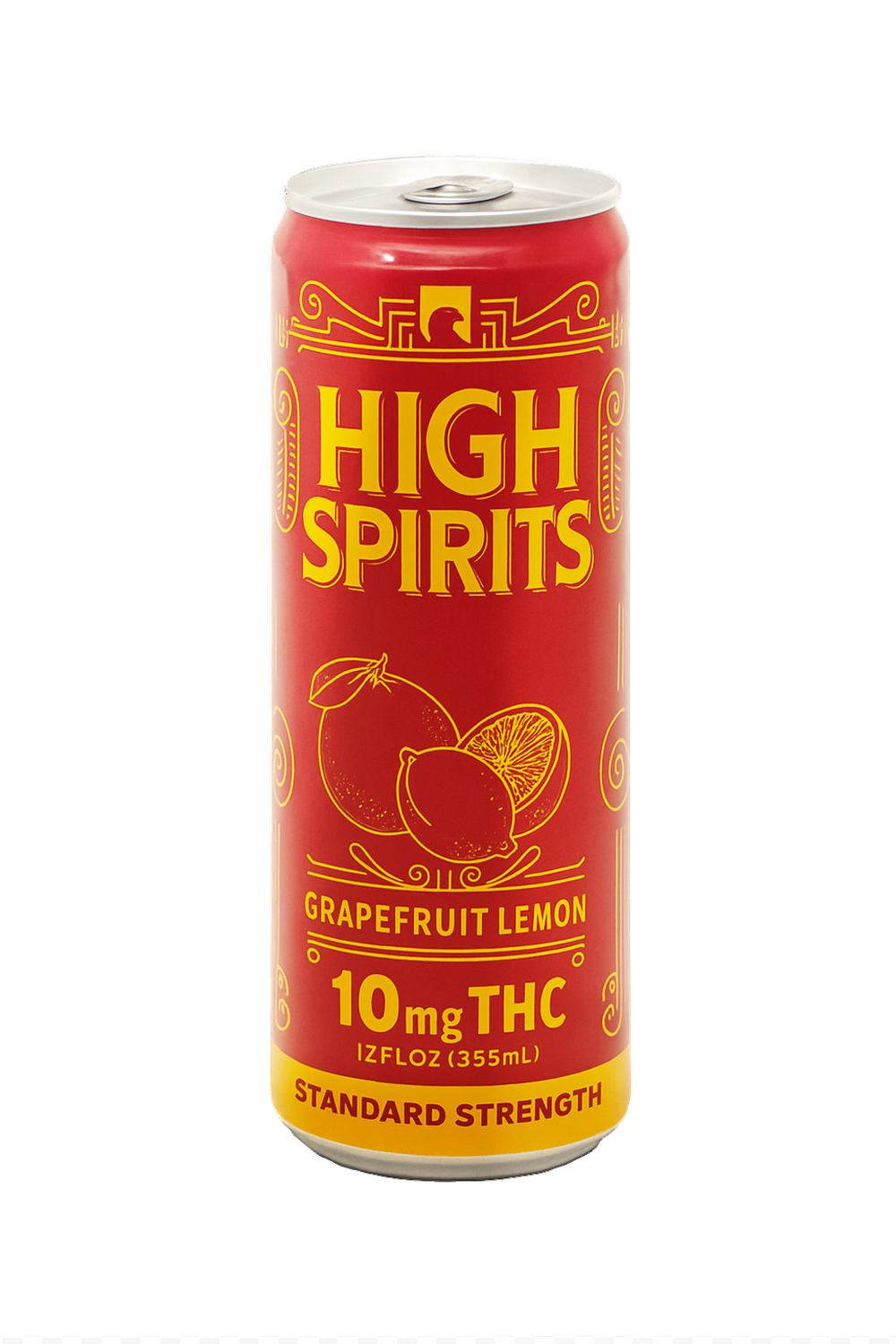 High Spirits Delta 9 THC Grapefruit Lemon Drink 10mg