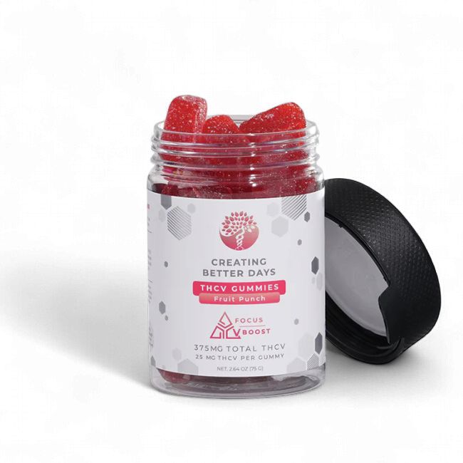Edible | CBDays | THCV Gummies | Fruit Punch-375 mg