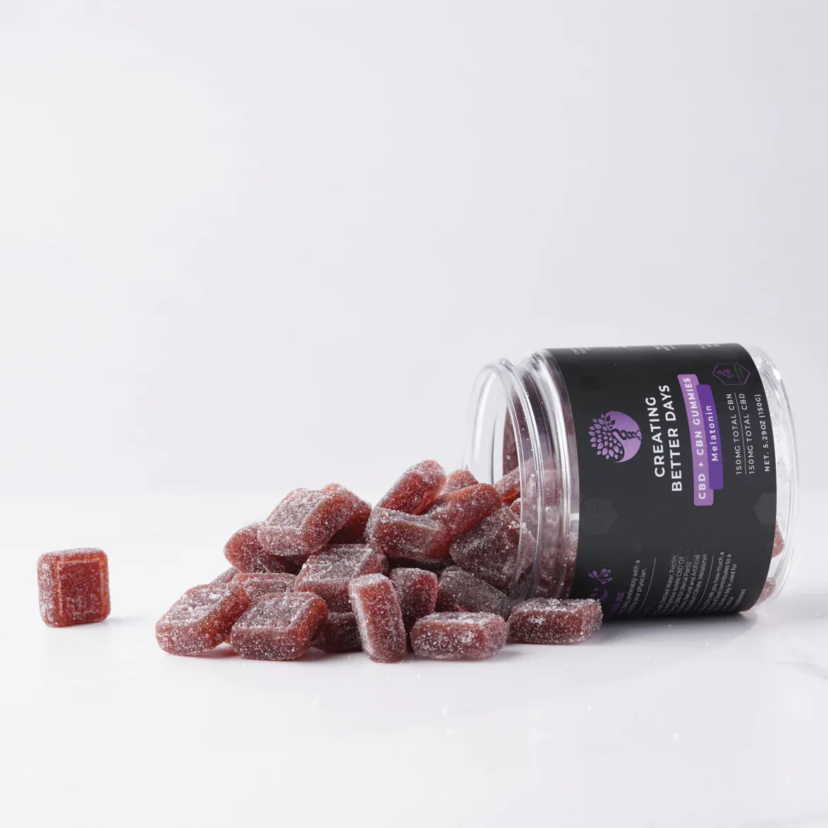 Edible | CBDays | CBD | THC FREE Melatonin+ CBD+CBN Gummies 300 MG-Elderberry, Size: 3ct Sample