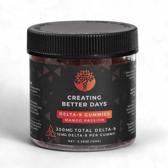 CBDays Delta 9 THC Gummies Mango Passion Edibles