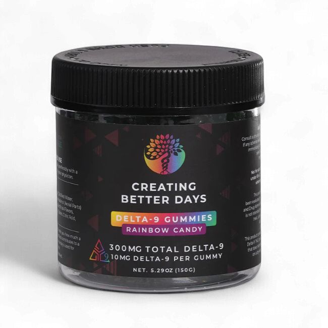 CBDays Delta 9 THC Gummies Rainbow Candy Edibles