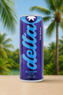THC Drink | Delta | Hybrid | Seltzer | Blueberry Acai-20mg