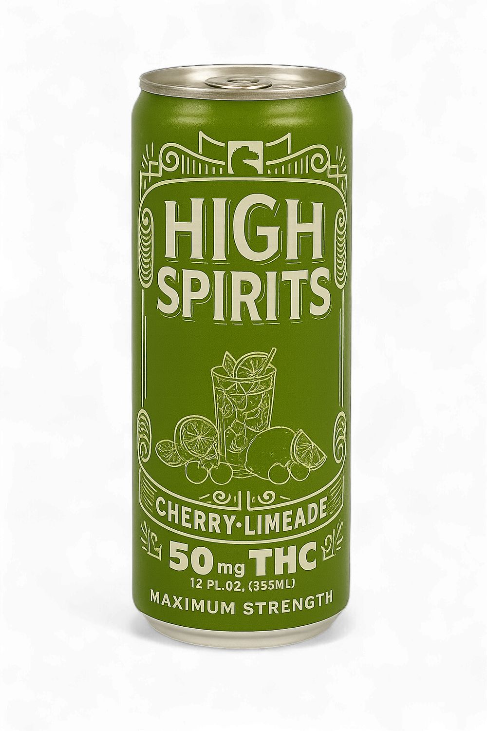 High Spirits Delta 9 THC Cherry Limeade Drink 50mg