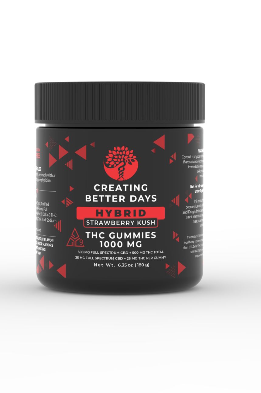 Edible | CBDays | THC Gummies | Hybrid | Strawberry Kush-50mg
