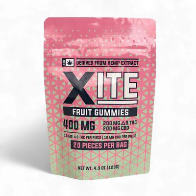 Xite Delta 9 THC 400 MG Fruit Gummies