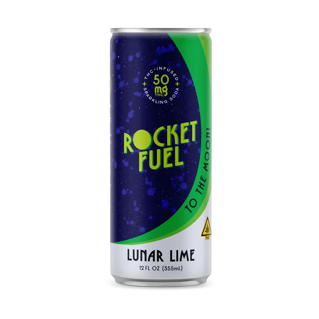 THC Sparkling Soda | Plift Rocket Fuel | Lunar Lime 50mg
