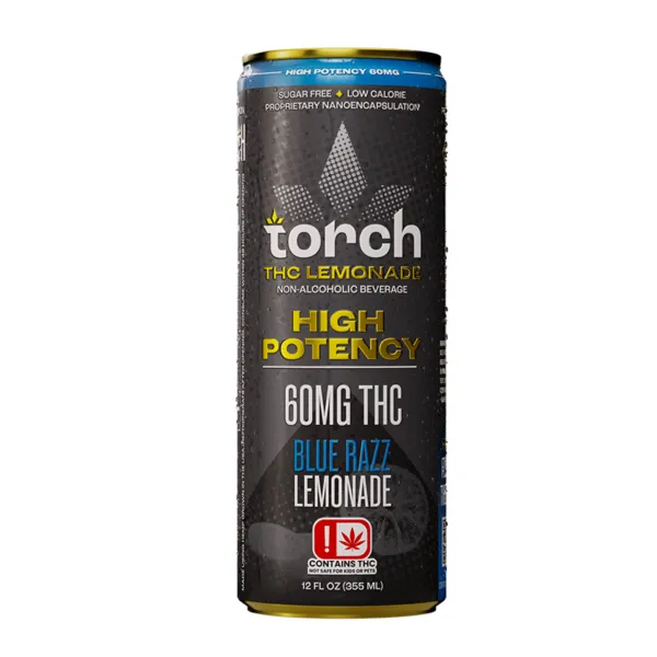 THC Drink | Torch |  Seltzer | Blue Razz Lemonade-60mg