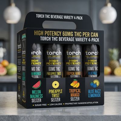 THC Drink | Torch | Seltzer | Variety Pack-60mg