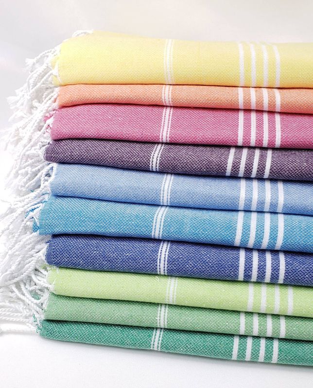 Good Vibes &amp; Gear |  Beach Towel |  Sand free Turkish Towel |  Cabana Stripe