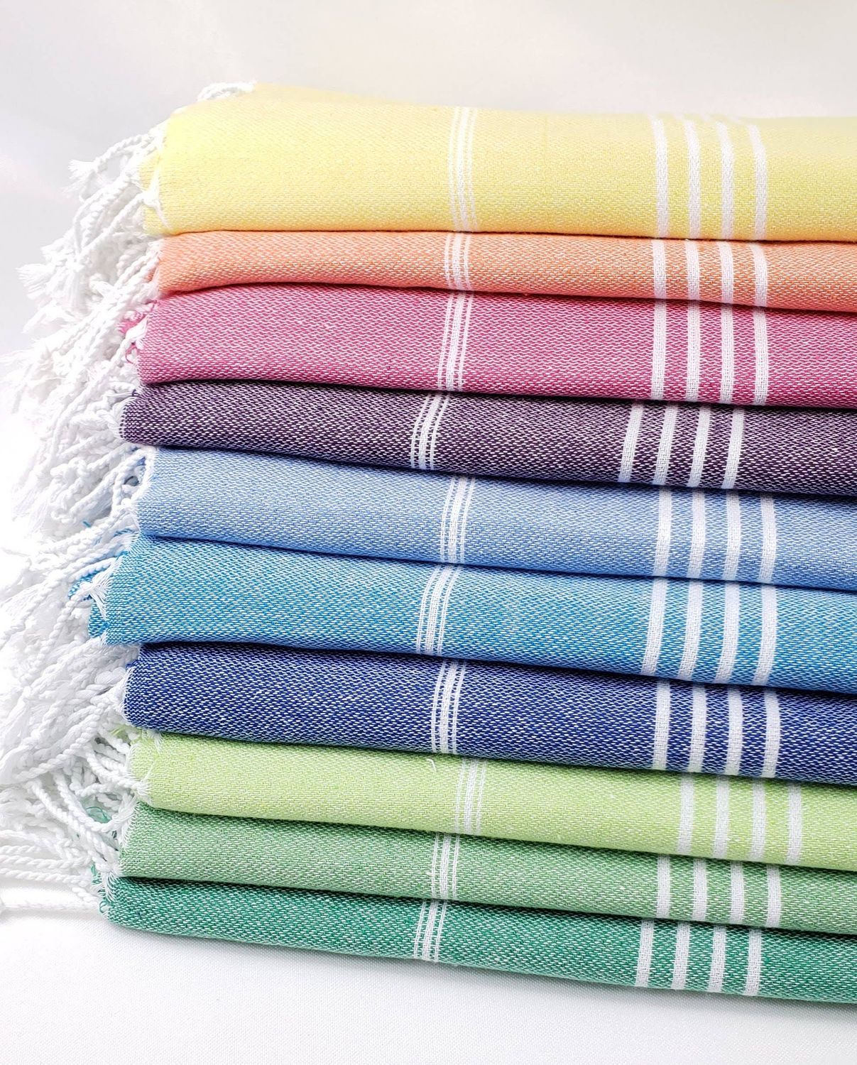 Good Vibes &amp; Gear |  Beach Towel |  Sand free Turkish Towel |  Cabana Stripe, Theme: COLOR