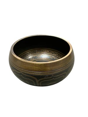 Good Vibes &amp; Gear | Sound Bowl | Tibetan Antique Carving Singing Bowl | SB12