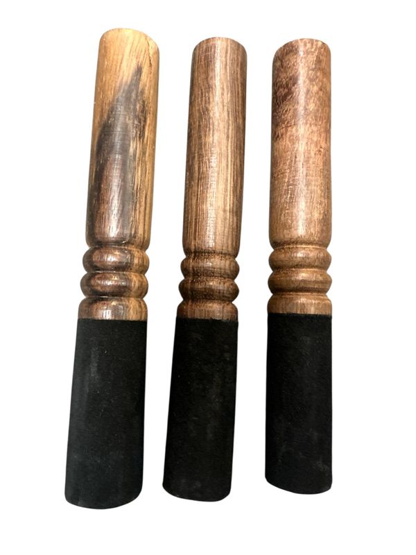 Good Vibes &amp; Gear | Sound Bowl Stick  | Suede-Wrapped Wooden Singing Bowls Stick |  BH31
