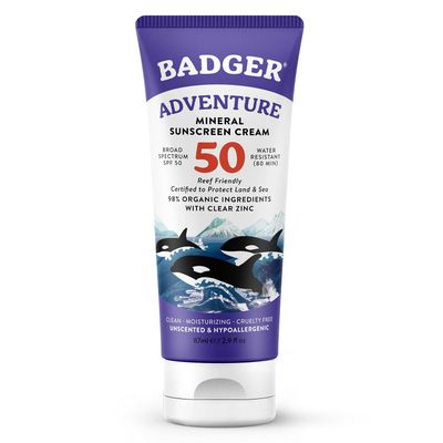 Good Vibes &amp; Gear | Badger | Mineral Sunscreen Cream | SPF 50, Zinc Oxide Sun Care