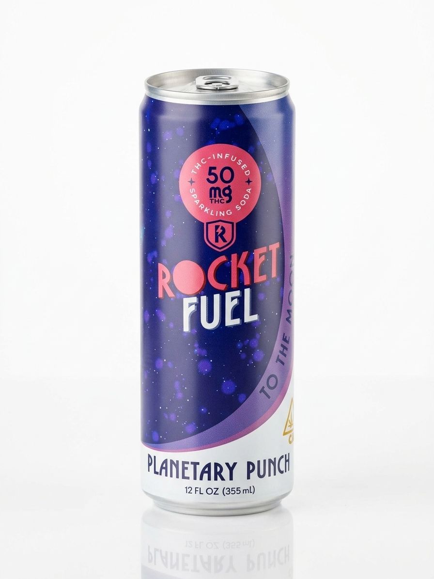 THC Drink | | Plift Rocket Fuel | Sparkling Soda | Planetary Punch-50mg