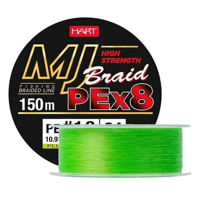 Hart MJ Braid 150m Fluo Green