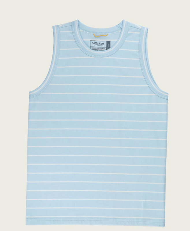 Sanibel Tank - Light Blue Heather