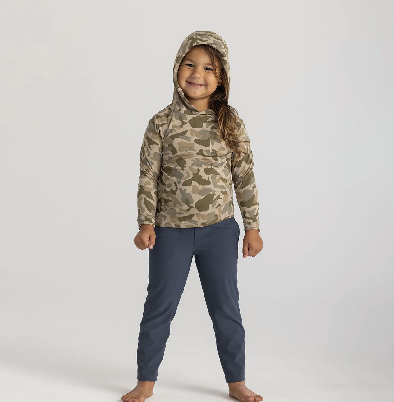 Toddler Bamboo Shade Hoodie - Barrier Island Camo