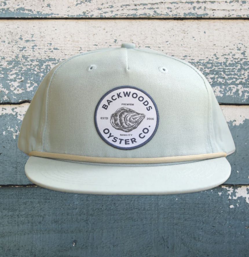 Backwoods Oyster Co. Light Blue/Khaki Rope Hat