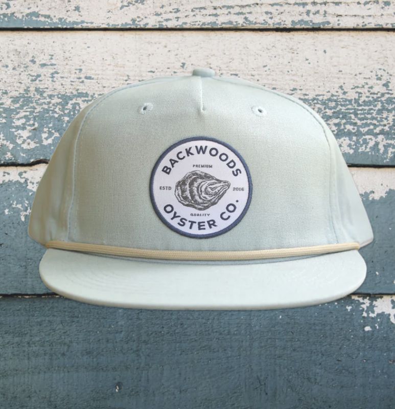 Backwoods Oyster Co. Light Blue/Khaki Rope Hat