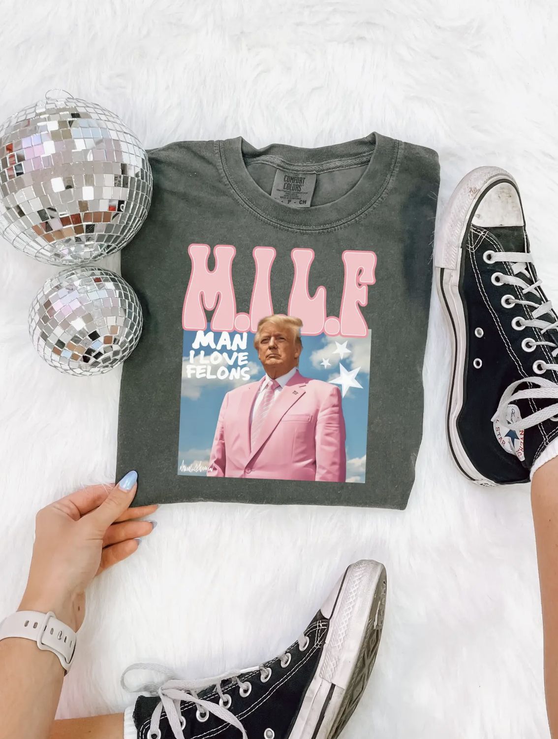 Donald Trump Milf Man I Love Felons Tee Shirt