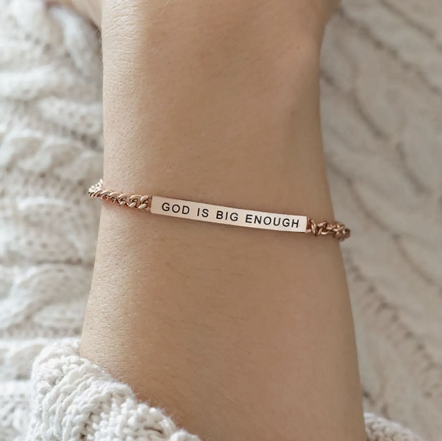 God is Big Enough Bracelet