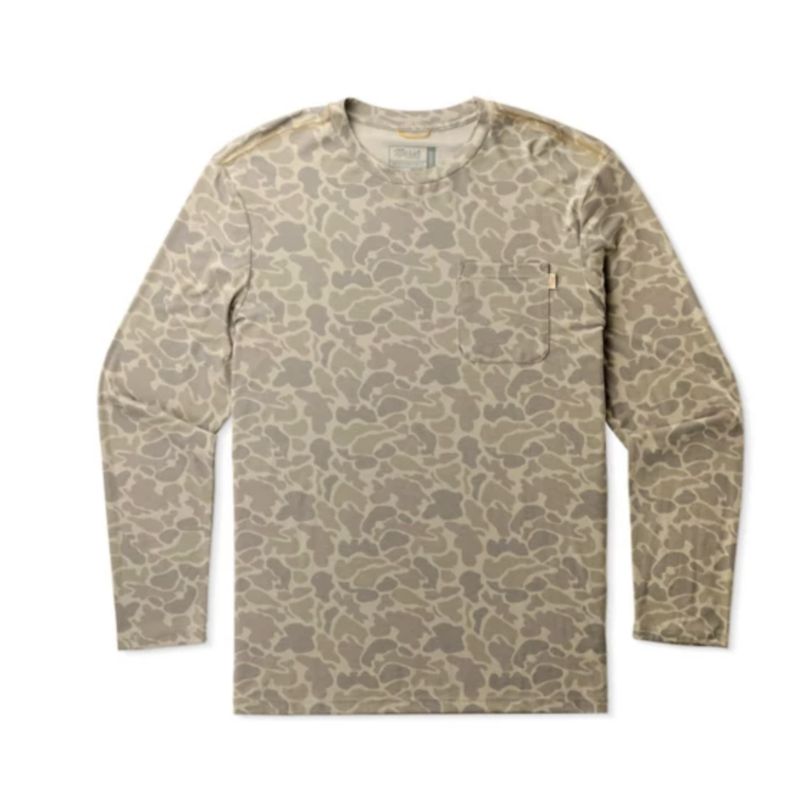 Buxton Hagood LS Khaki Mallard Camo