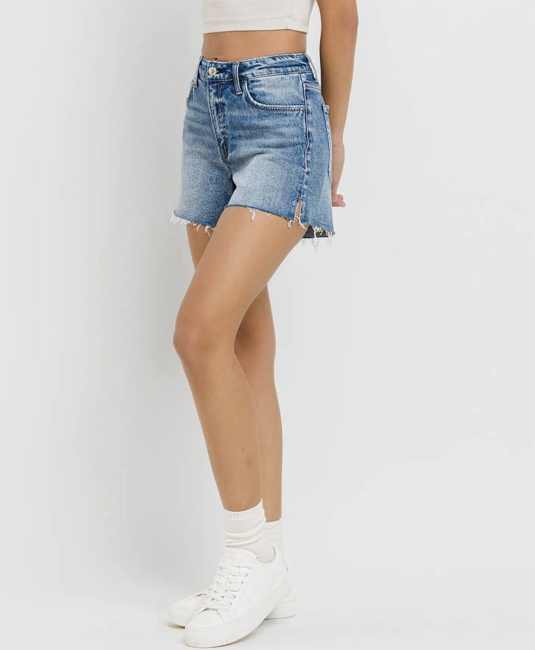 High Rise Waist A Line Shorts