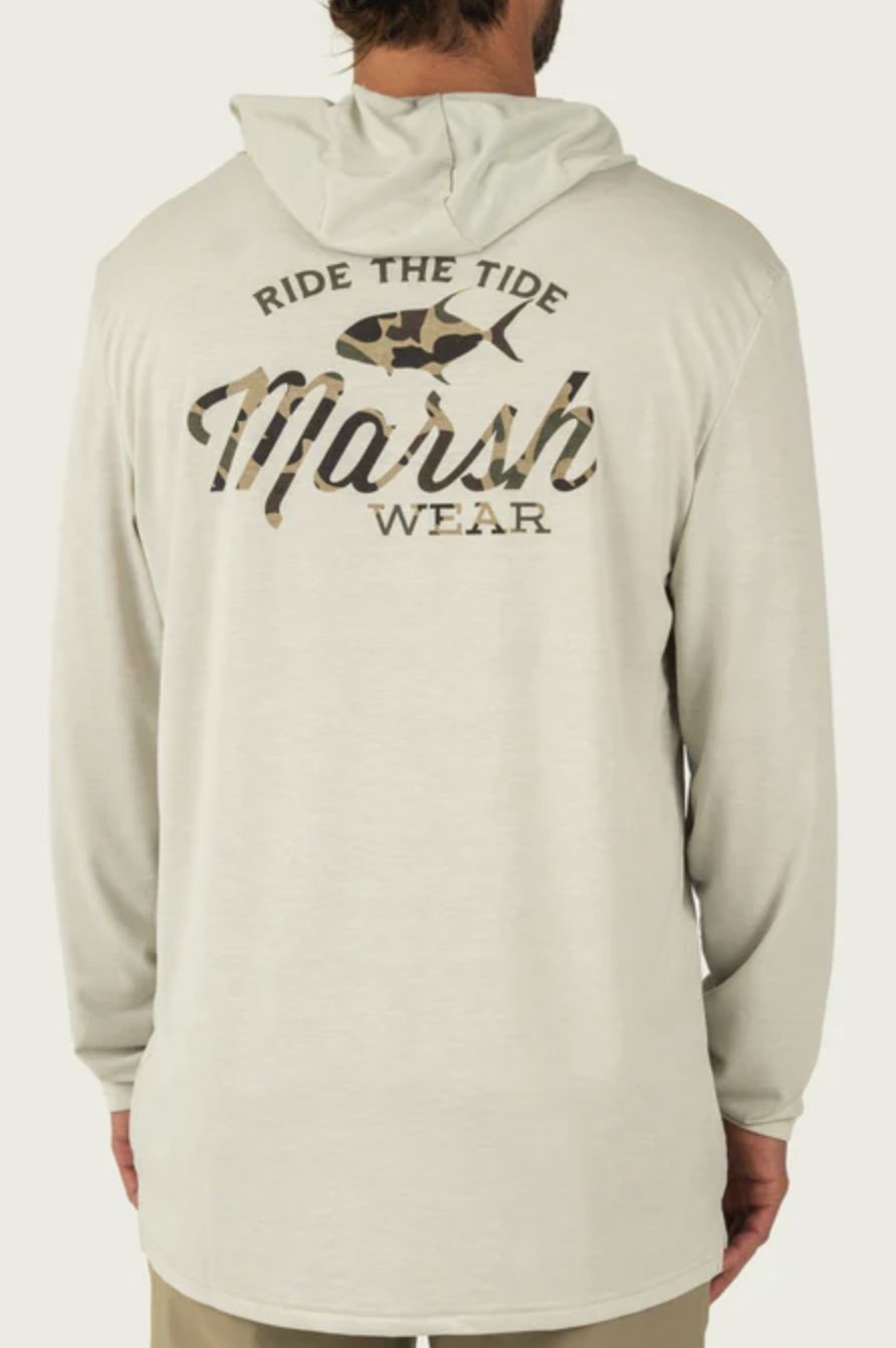 Buxton Tech Hoodie - Stone Heather