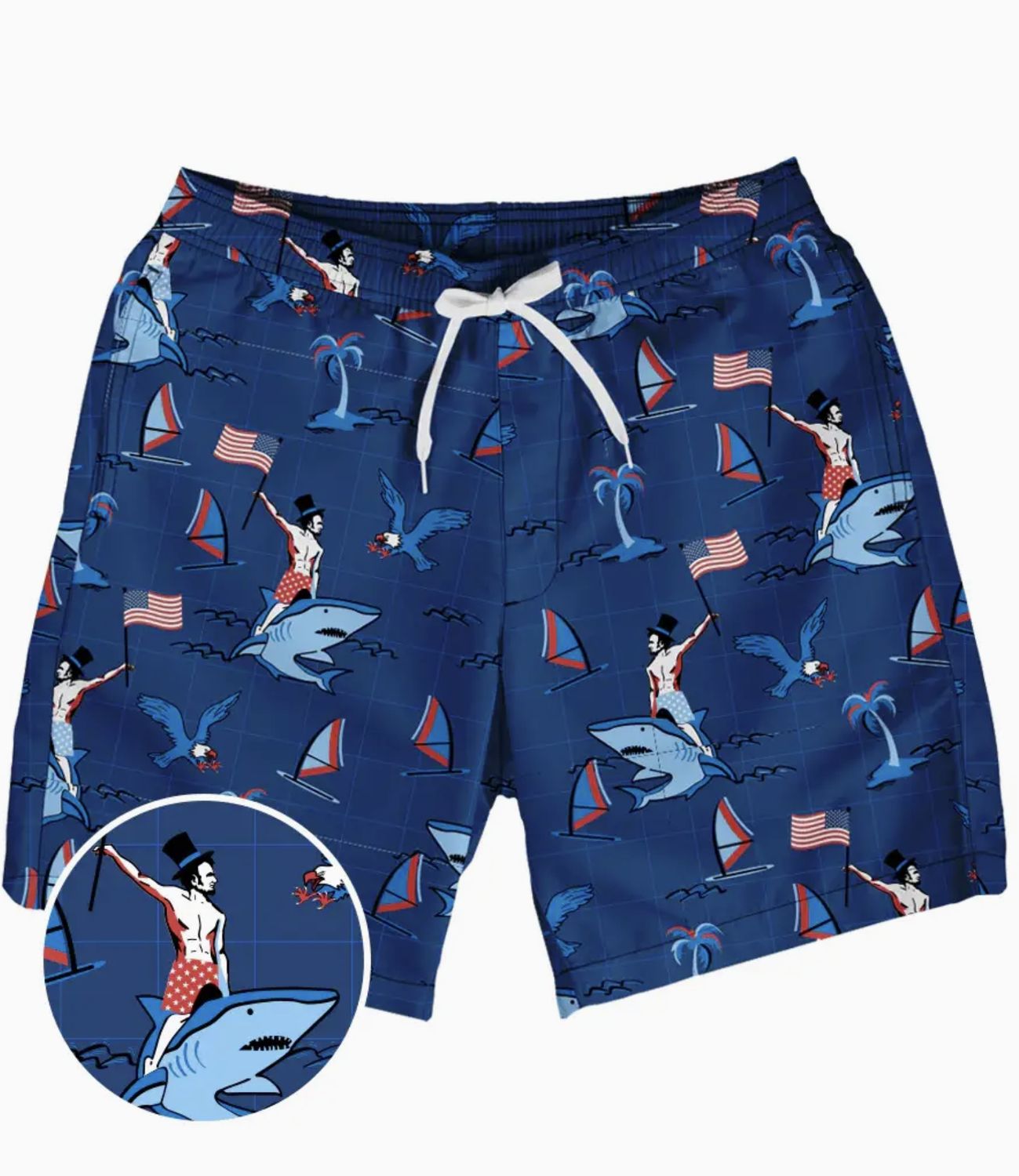 Fin Riding Founders Stretch Swim Trunks - Men&#39;s Bathing Suit