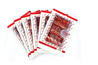 Pack 5 sobres de Loncheado 100 grs de Jamon de Bellota 75% raza iberica cortado a cuchillo